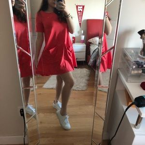 Coral Babydoll Dress